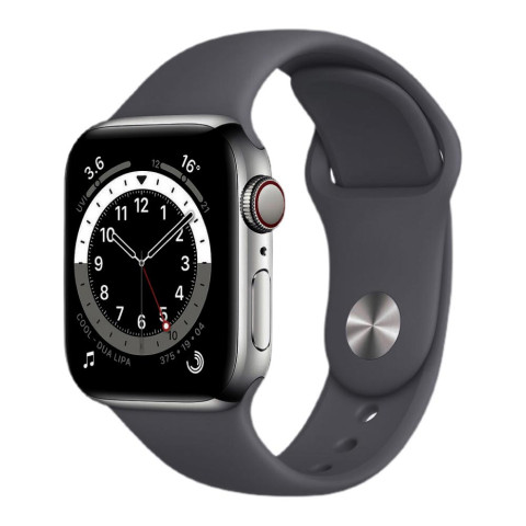 Ремешок на Apple watch 42/44/45mm Sport Band S/M Charcoal grey